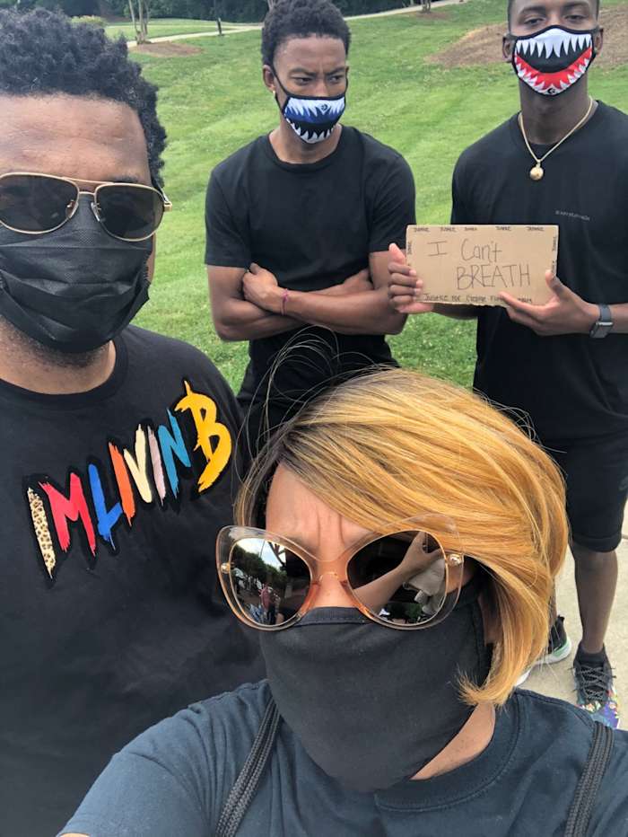 Jaden Bradley and his family.